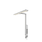 Aicci DL1 desk lamps, mount on the edge of the desk, taking up very little space on the tabletop and move with the height-adjustable and movable desk, providing an optimal, ergonomically comfortable and adjustable wide-angle lighting for work, preventing eye fatigue and irritation.