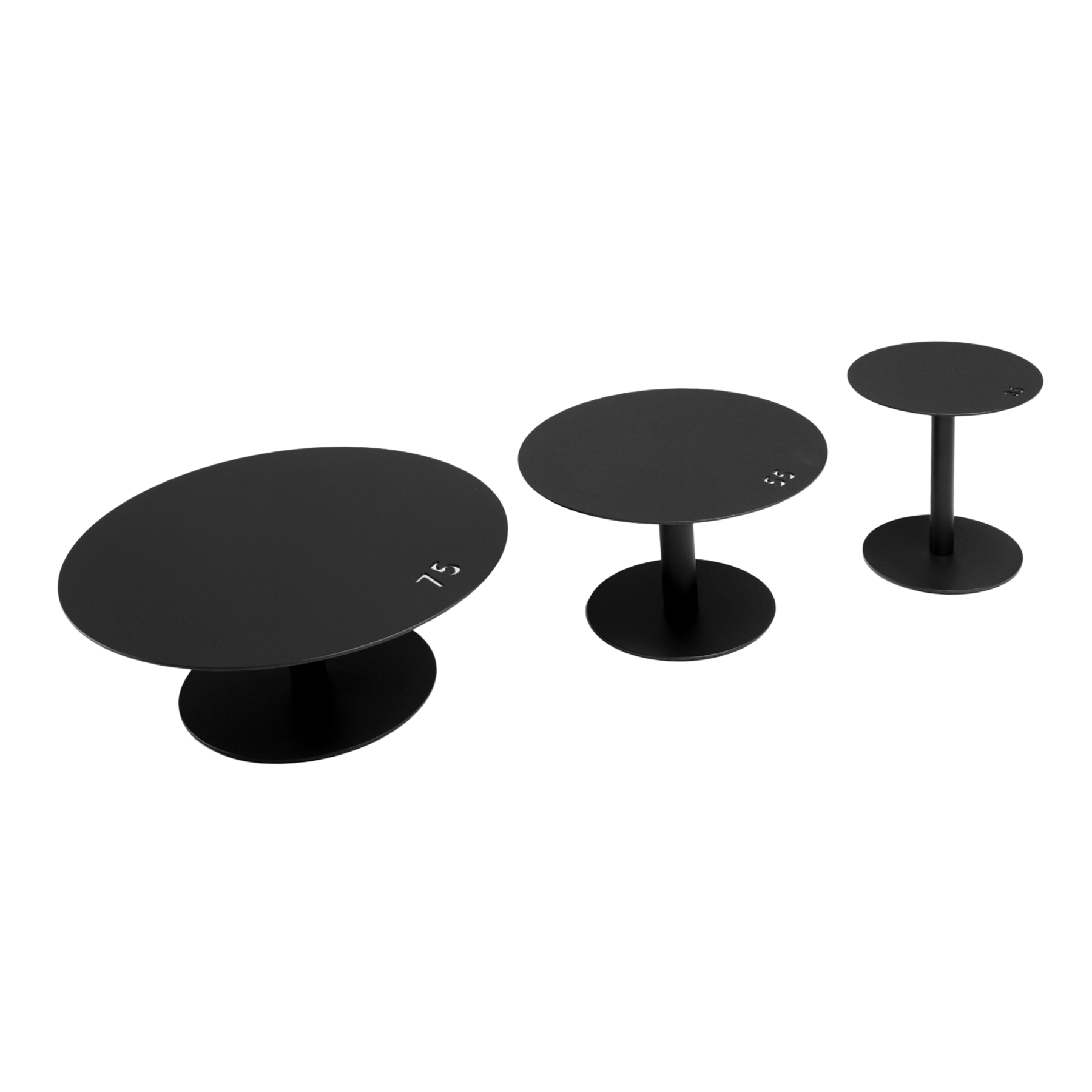 Chip coffee tables available in three sizes
