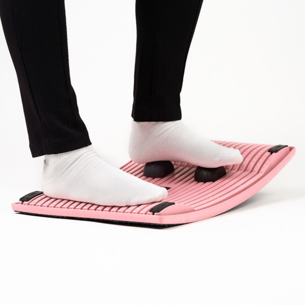 Use Gymba's massage balls to improve circulation in your feet.