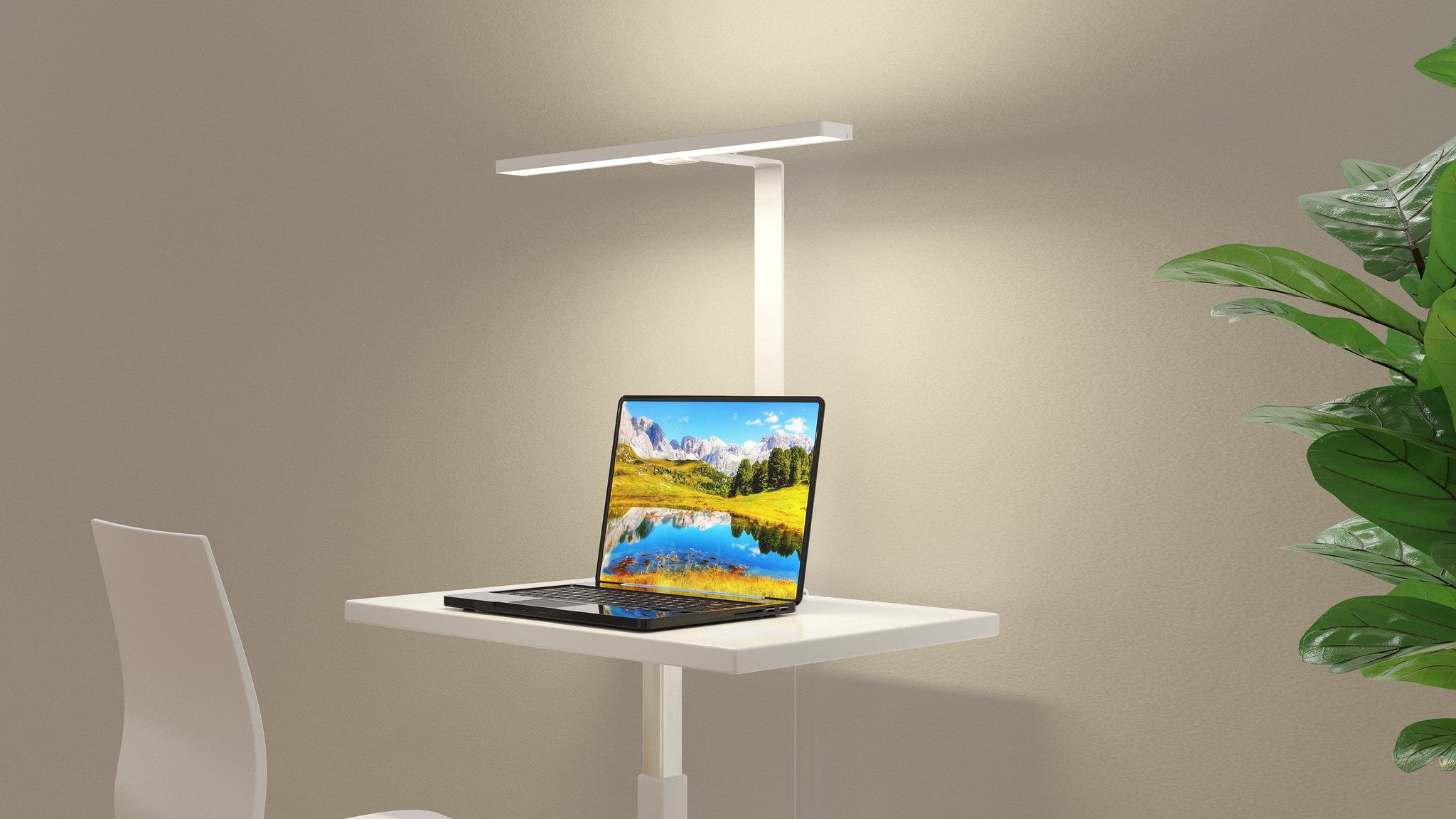 Aicci DL1 desk lamps, mount on the edge of the desk, taking up very little space on the tabletop and move with the height-adjustable and movable desk, providing an optimal, ergonomically comfortable and adjustable wide-angle lighting for work, preventing eye fatigue and irritation.