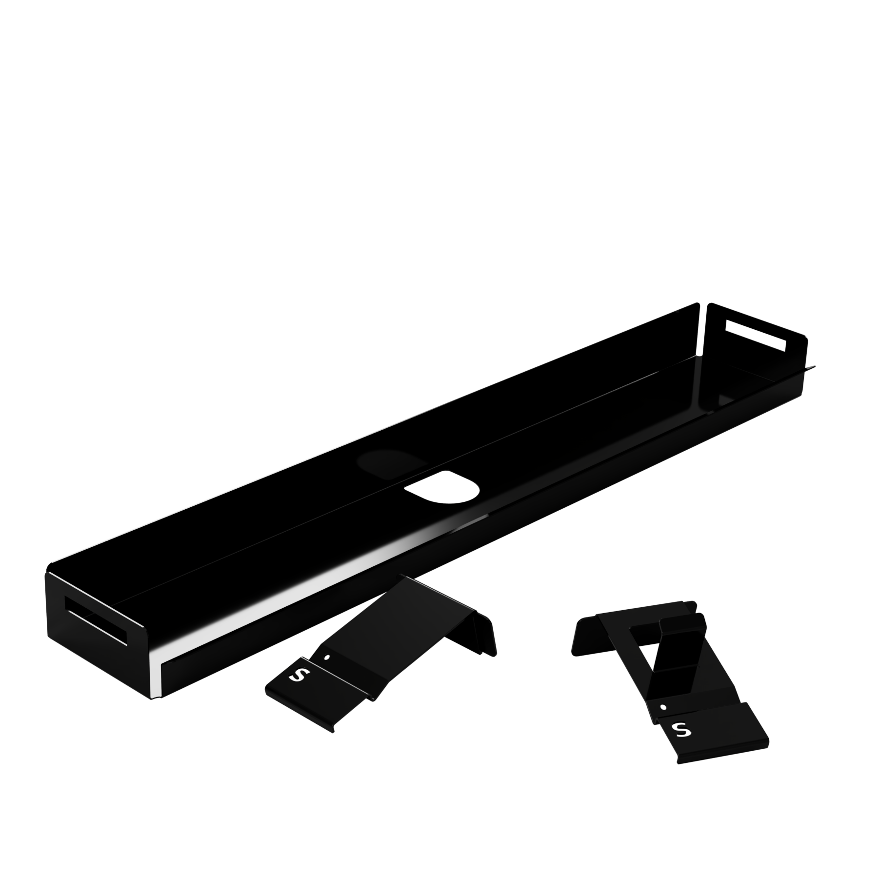 SELKA BASKET  storage unit parts in black