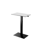 Height adjustable desk Mahtuva M Whiteblack with black base is good choice for remote workers by Selkastore