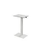 Height adjustable desk Mahtuva S Blackwhite with white base is good choice for remote workers by Selkastore