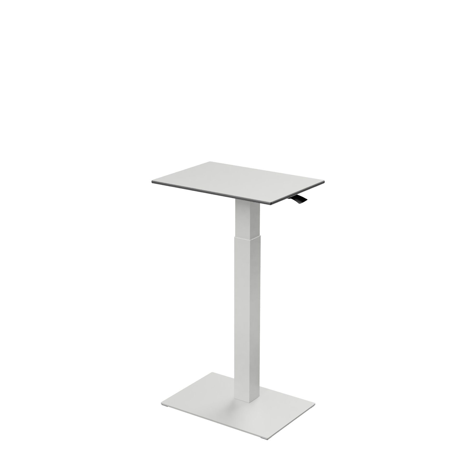 Height adjustable desk Mahtuva S Blackwhite with white base is good choice for remote workers by Selkastore