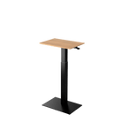 Height adjustable desk Mahtuva S Oak with black base is good choice for remote workers by Selkastore