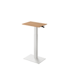 Height adjustable desk Mahtuva S Oak with white base is good choice for remote workers by Selkastore