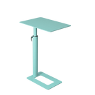 Nera S height adjustable laptop table in light green colour