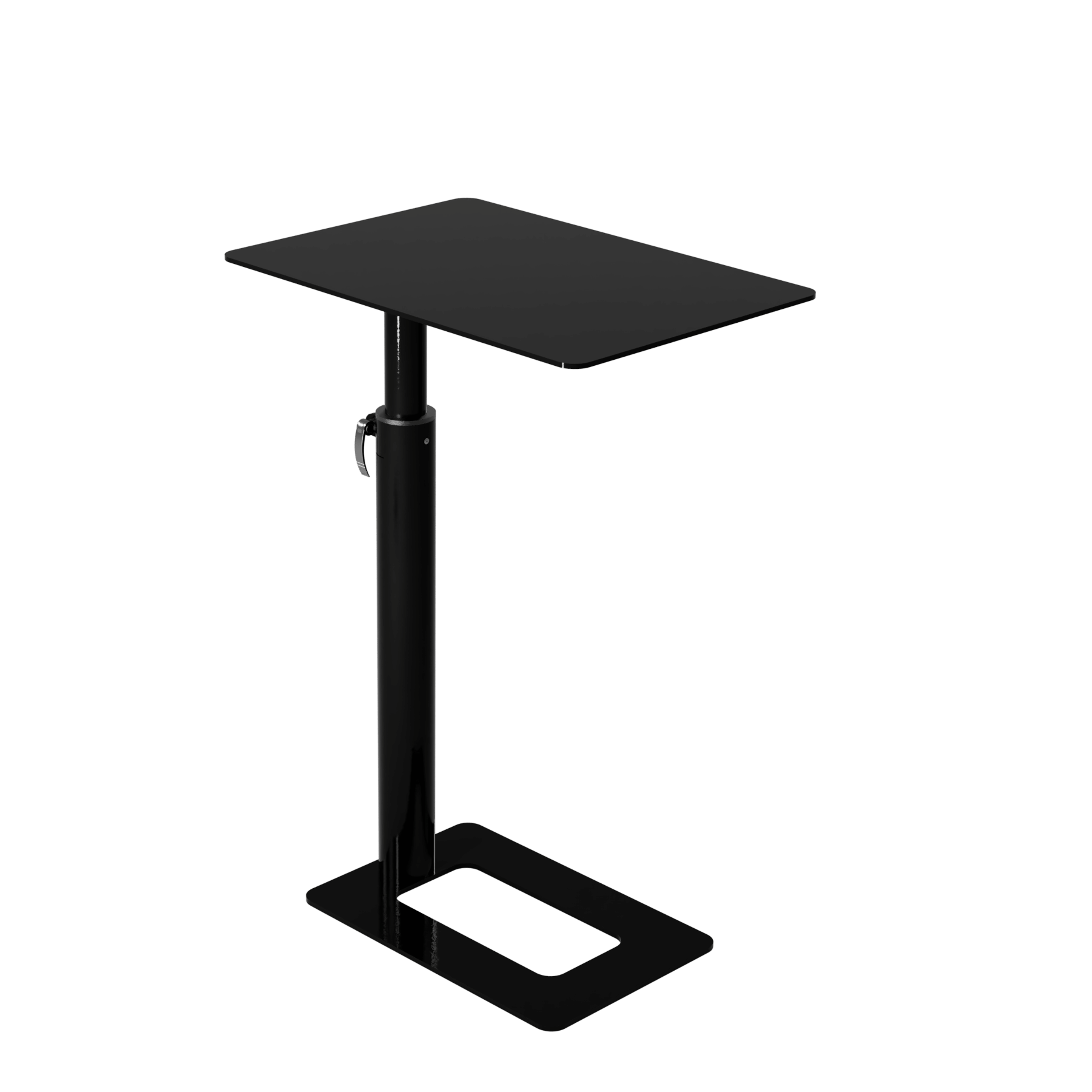 Nera S height adjustable laptop table in black