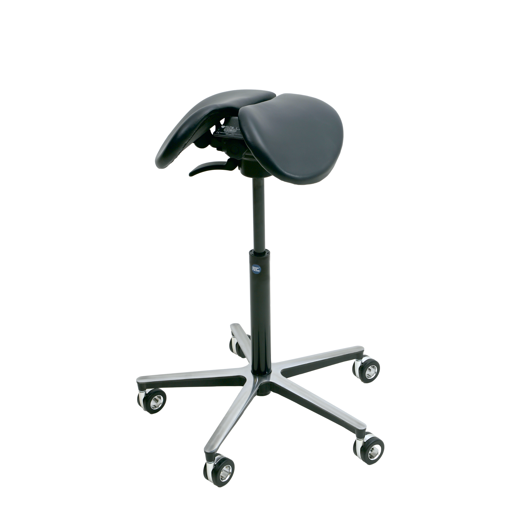 Salli ergonomic saddle chair in black