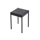 La Table-B1/FG stool with felt seat, black