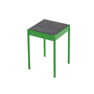 La Table-B1/FG stool with felt seat, green