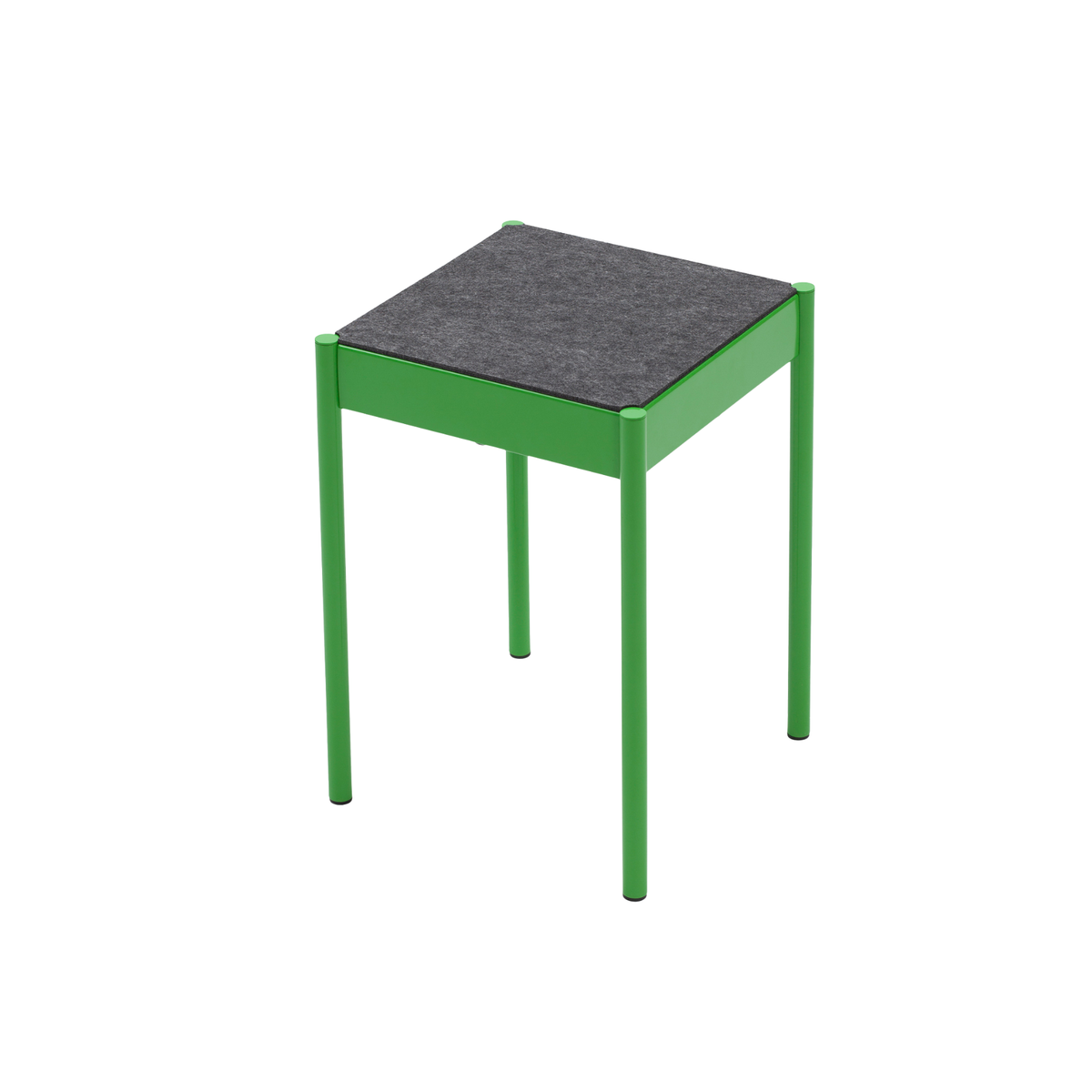 La Table-B1/FG stool with felt seat, green