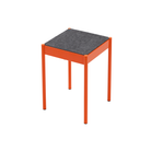 La Table-B1/FG stool with felt seat, orange