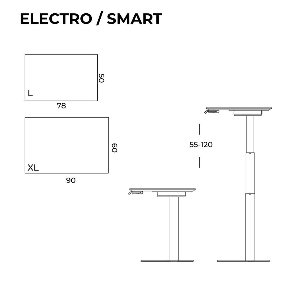 Electric Height adjustable desk selkastore