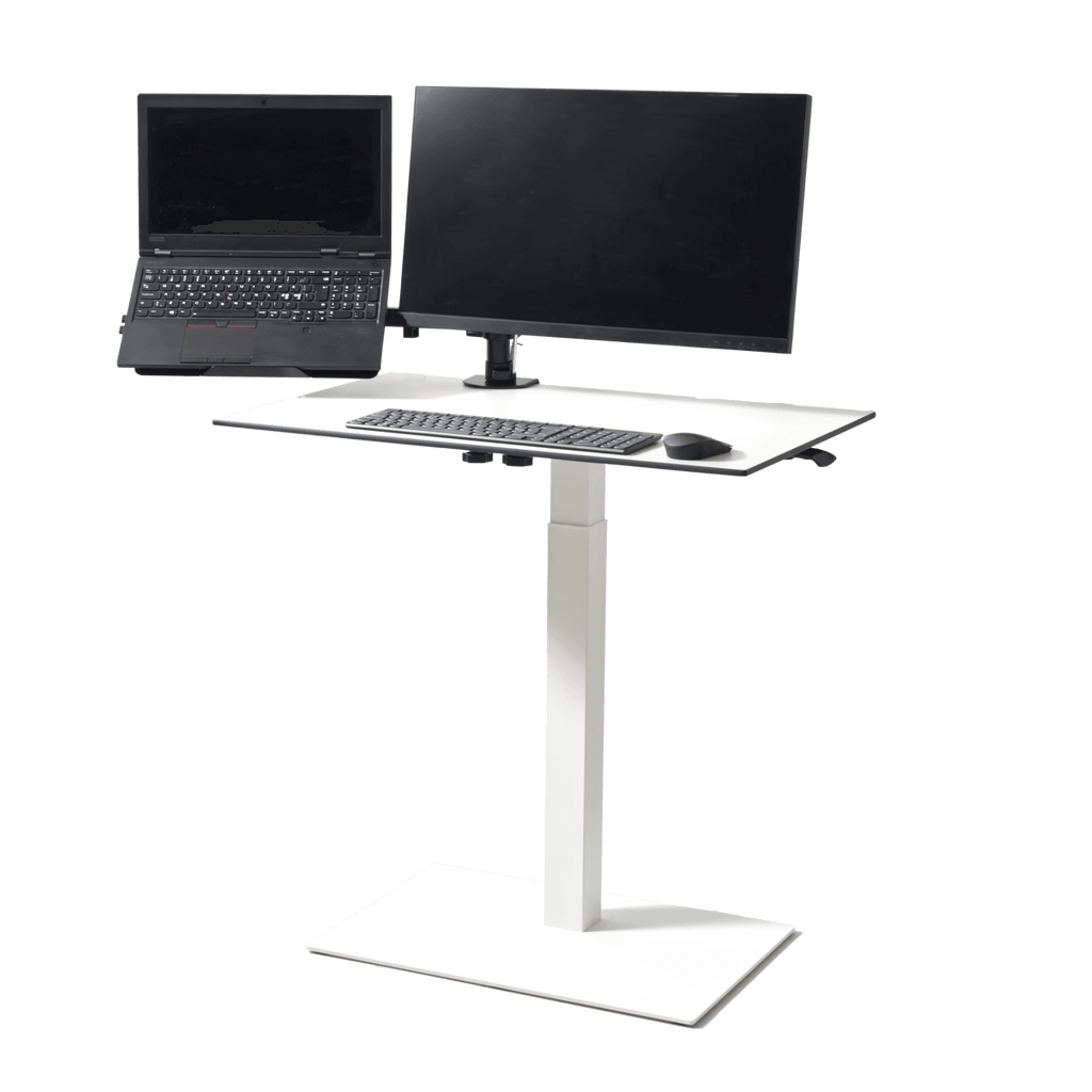 Monitor Arm Double with SELKA MAHTUVA L table