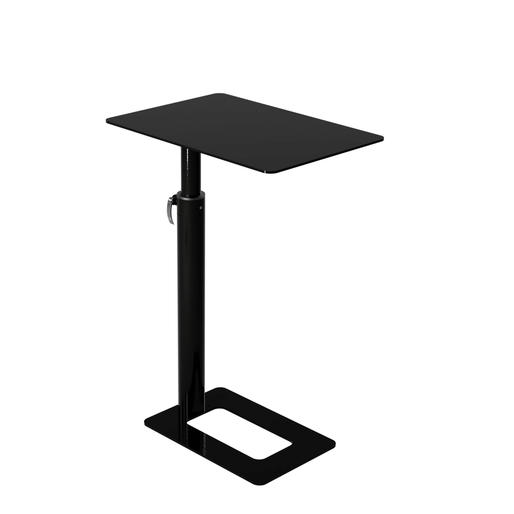 Nera S height adjustable laptop table in black